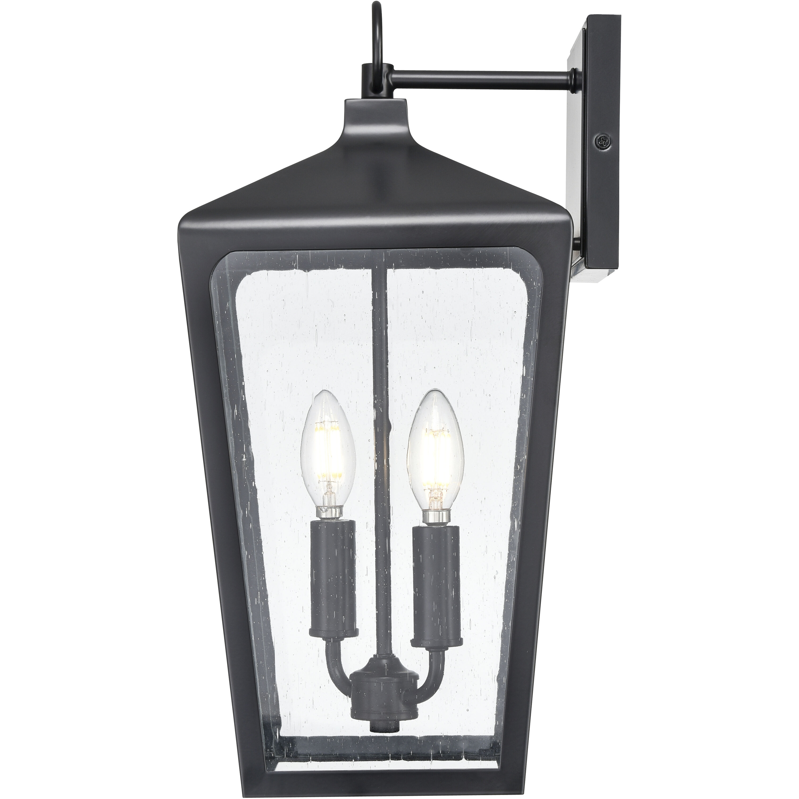 Brooks 2 Light 18.7 inch Powder Coated Black Outdoor Wall Sconce